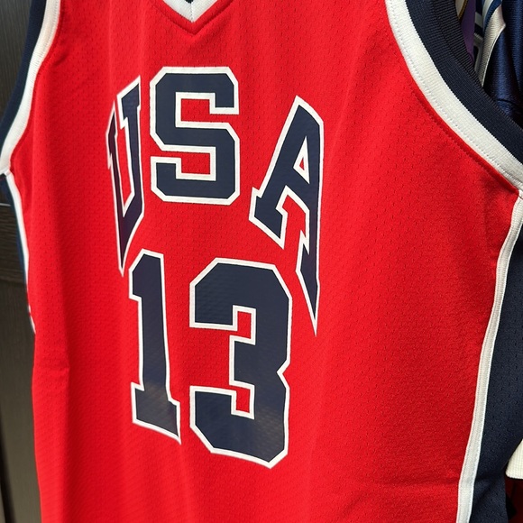 Chris Mullin USA Basketball NBA Mitchell & Ness Authentic 1984 Jersey - Red - Picture 5 of 9